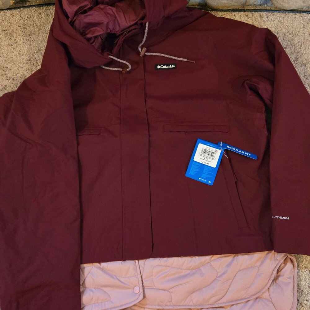 NEW Columbia Women's Montara Park™ Interchange Jacket Red - Large